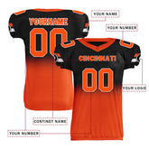 Custom Black Orange Fade Fashion Cincinnati High-Performance American Football Jersey FBJ06-D020252-6